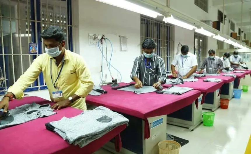 Our garment factory in Tiruppur, India